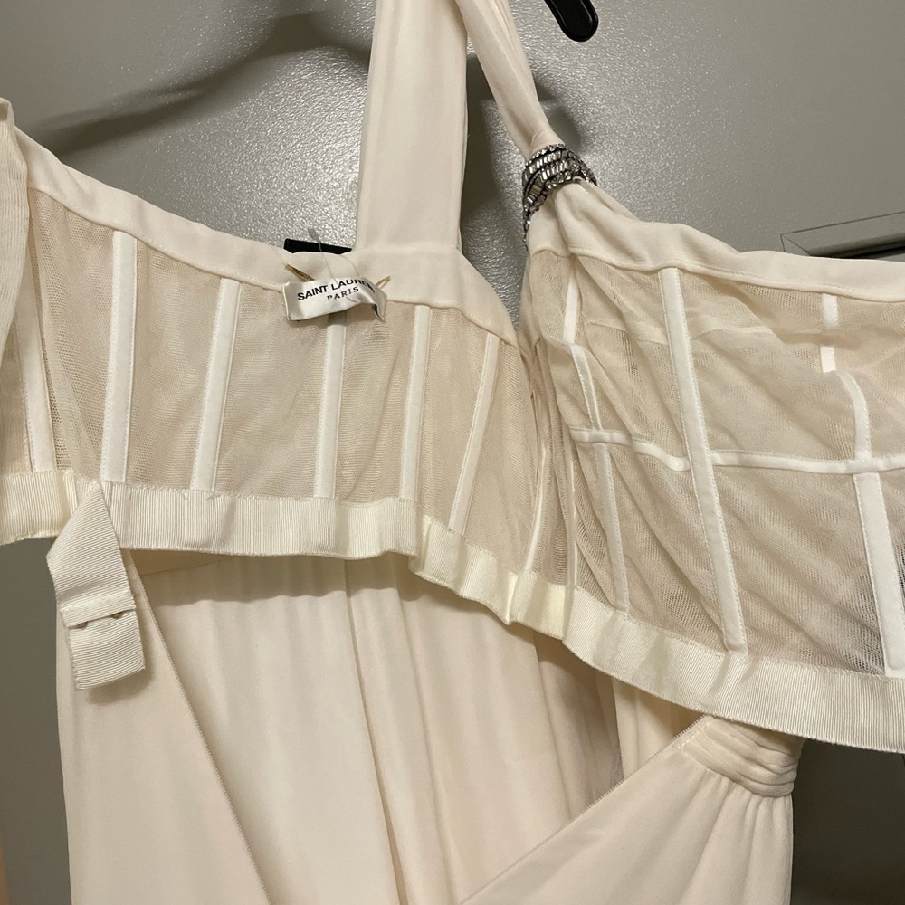 Saint Laurent Paris - Corset Gown Formal Night Wedding Event Evening Dress - Picture 3 of 16
